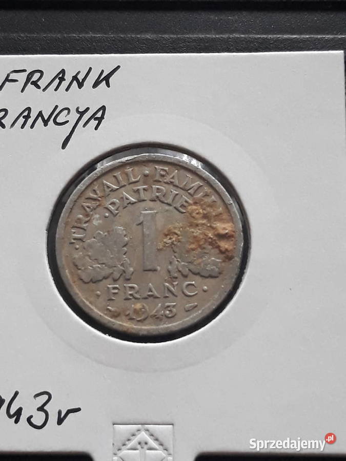 1 Frank Francja 1943 r Konin