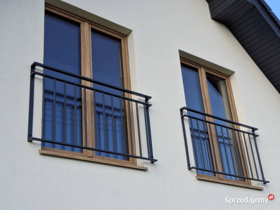 Balustrady metalowe zewnętrzne na okno Wejherowo