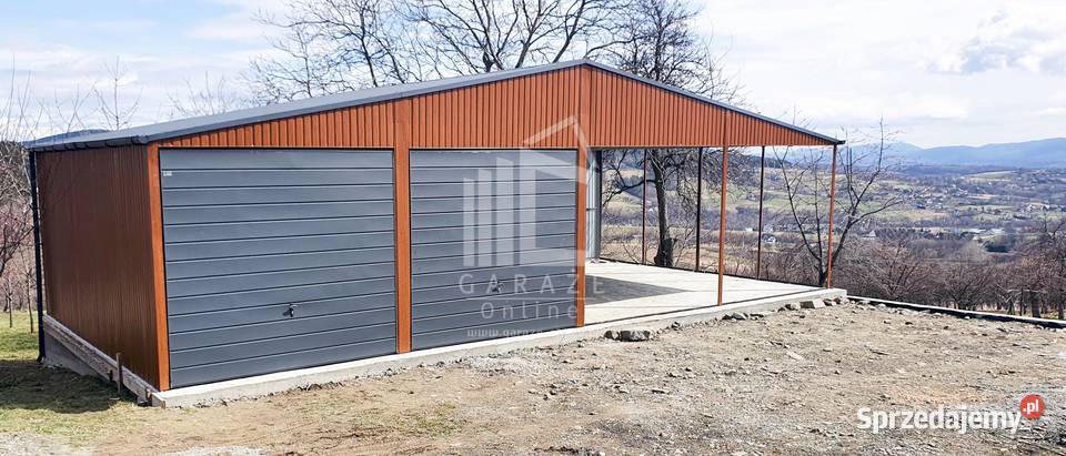 GARAZ BLASZANY 6m x 6m poziom wiata 6m x 6m Sprzedaż Jelenia Góra sprzedam