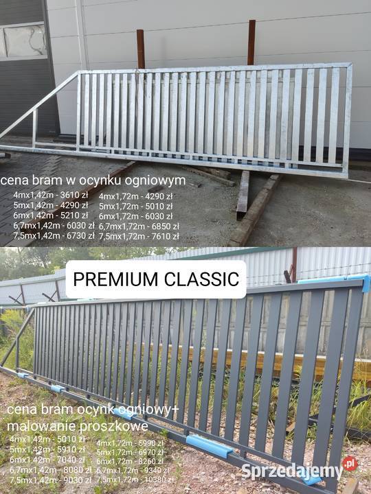 Brama przesuwna COMFORT tani transport cała Kielce