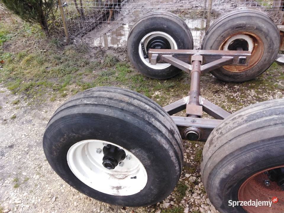 Wózek oś zawieszenie tandem do przyczepa leśna Balice