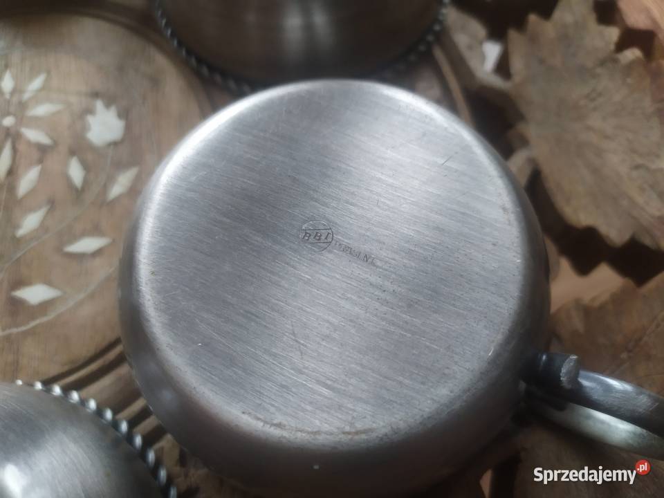 Filiżanka cynowa kubeczek cyna stara Szczecinek