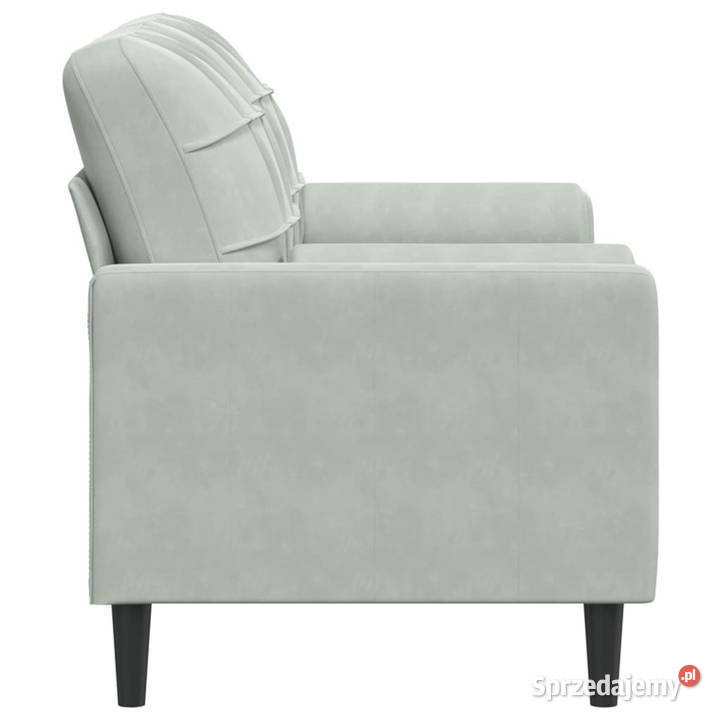 2osobowa sofa z poduszkami jasnoszara 140 Warszawa
