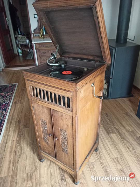 Gramofon 1850r antyk Warszawa sprzedam