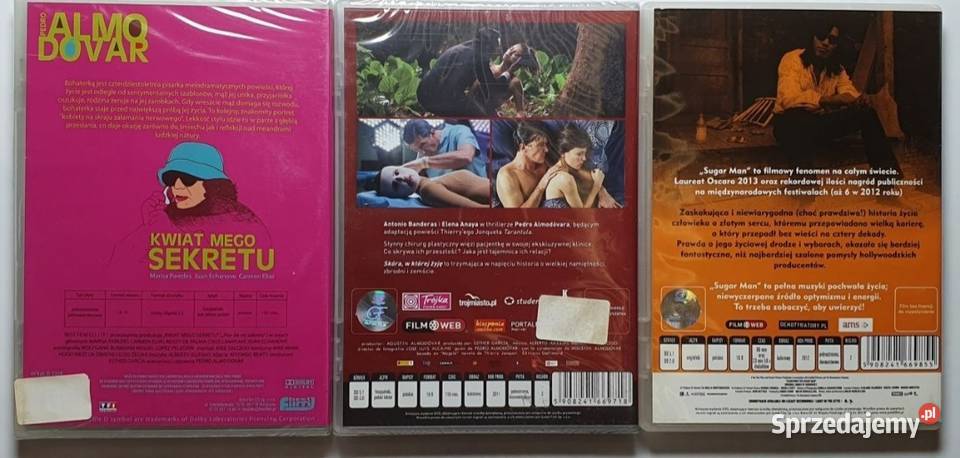 Zestaw DVD P Almodovar Kika Złe wychowanie Skóra 3 i więcej Grójec