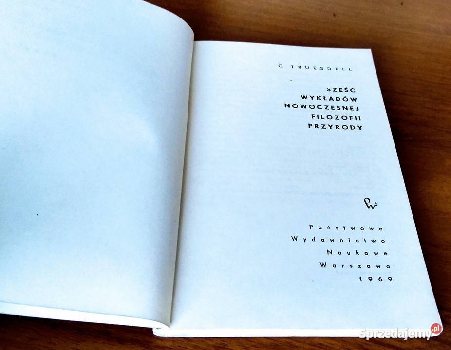 Sześć wykładów nowoczesnej filozofii przyrody C Gdańsk