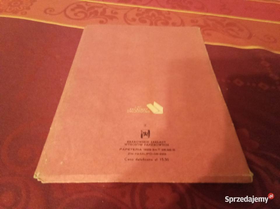 Papeteria ludowe stroje teczka PRL na listy Pozostałe