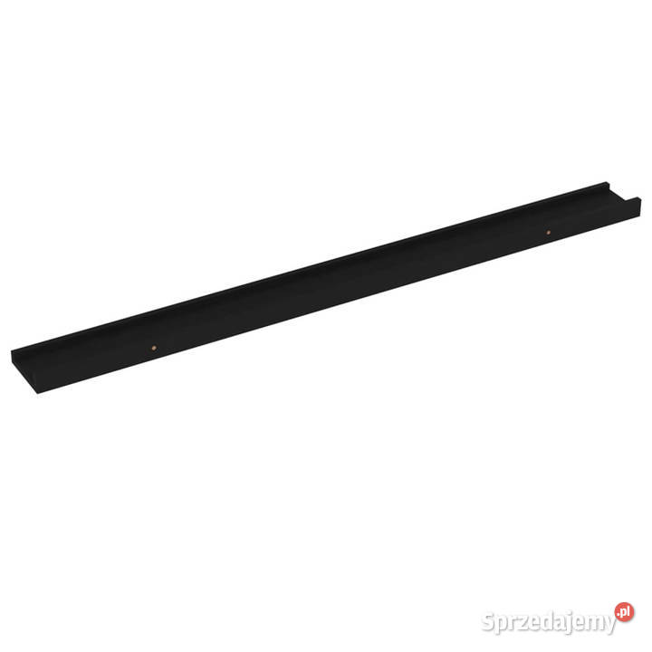 Półki ścienne 4 czarne 100x9x3 WM326670 Warszawa