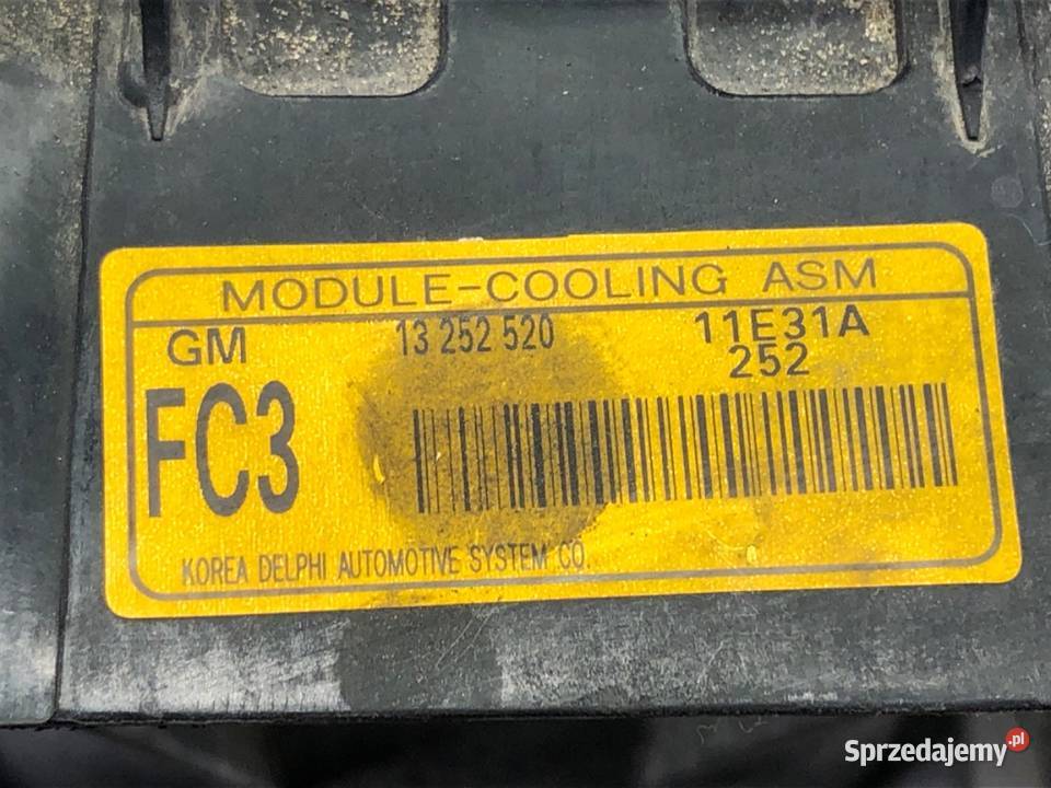 WENTYLATOR CHŁODNICY CHEVROLET ORLANDO 18 141 osobowe