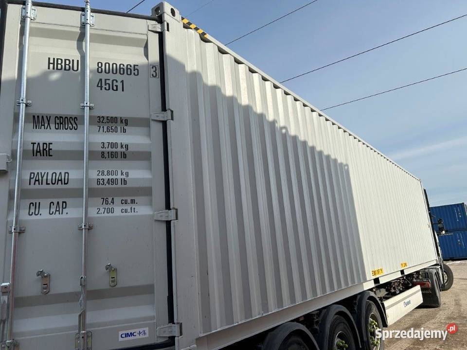 Kontener morski magazynowy budowlany 40 HC Nowy Marki