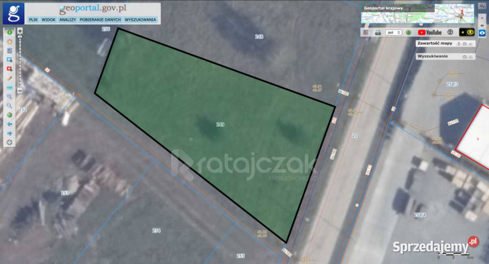 Sprzedaż działki 935m Bożepole Małe