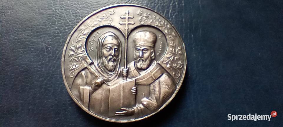 Stare monety Medal Jan Paweł II i Józef Tomko Lesko