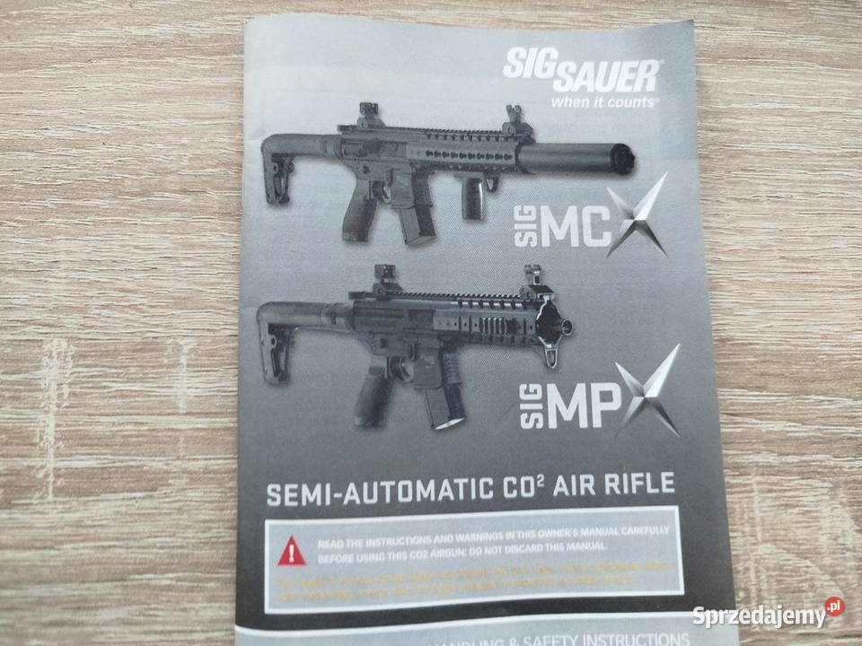 Sig Sauer MCX CO2 Rifle Black air Rifle Wałbrzych sprzedam