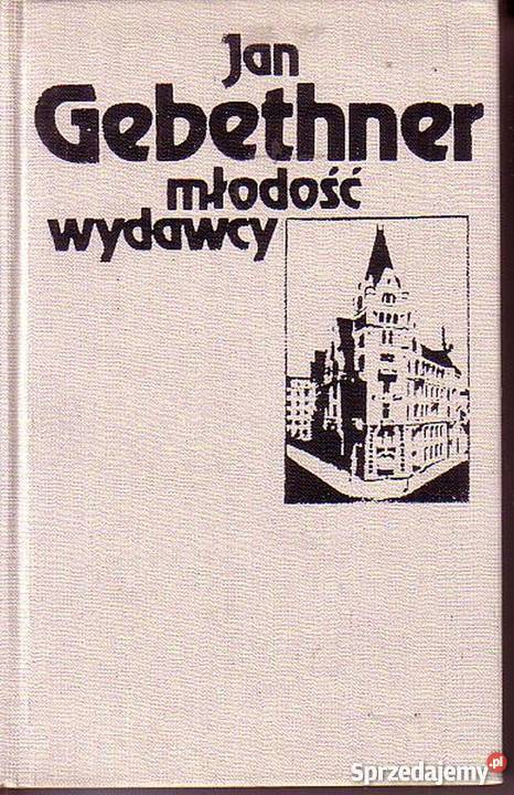 0314 MŁODOŚĆ WYDAWCY JAN GEBETHNER Czyrna