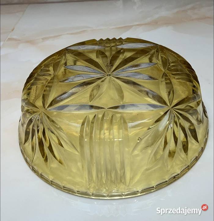 Salaterka miska owocarka Carnival Glass To szkło Porcelana i szkło Gdańsk
