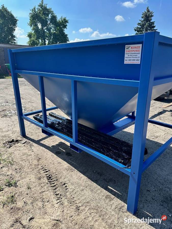 Kosz przyjęciowy lejek 3m3 GWARANCJA łódzkie Niedrzew Pierwszy