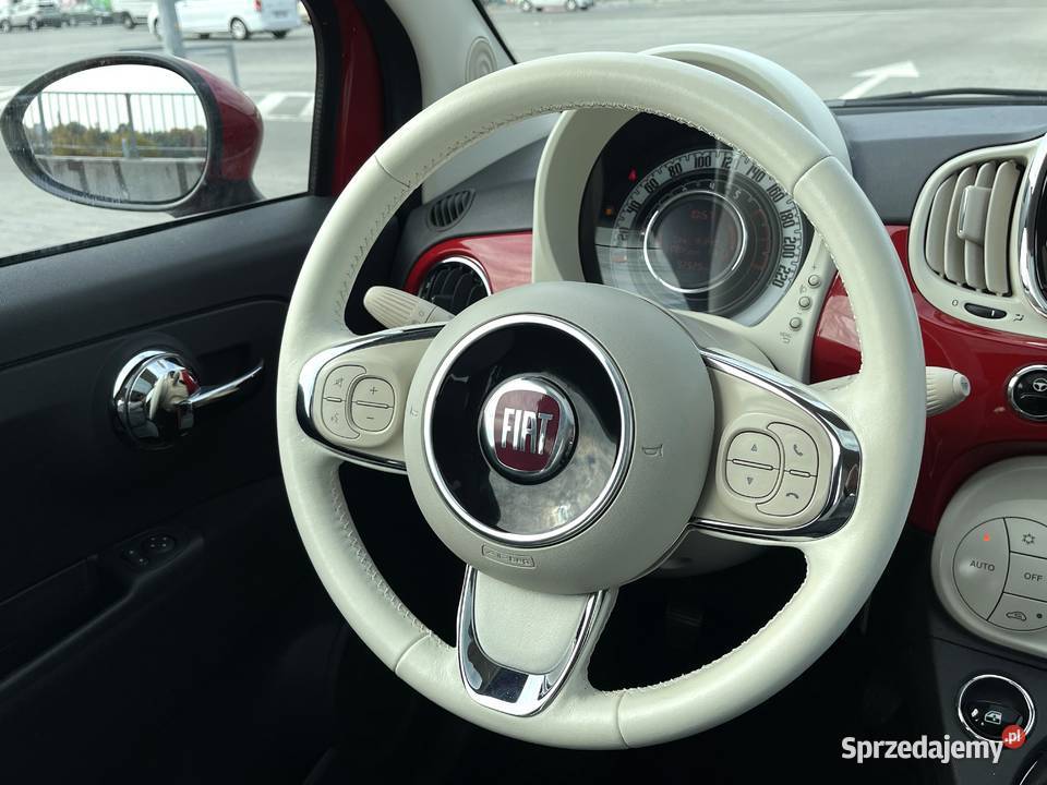Fiat 500 12 8V 69 2016R 92 529 LOUNGE tryb CITY wielofunkcyjna kierownica 500 Motoryzacja Rzeszów