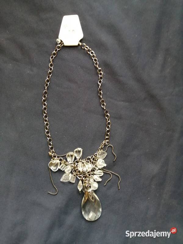 Naszyjnik wisiorek korale kryształ Gdynia