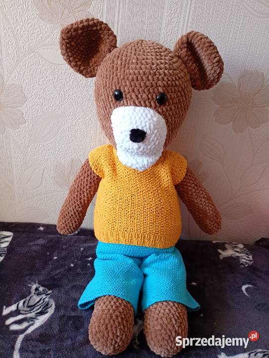 Pluszowa maskotka Miś w ubranku Siedlce