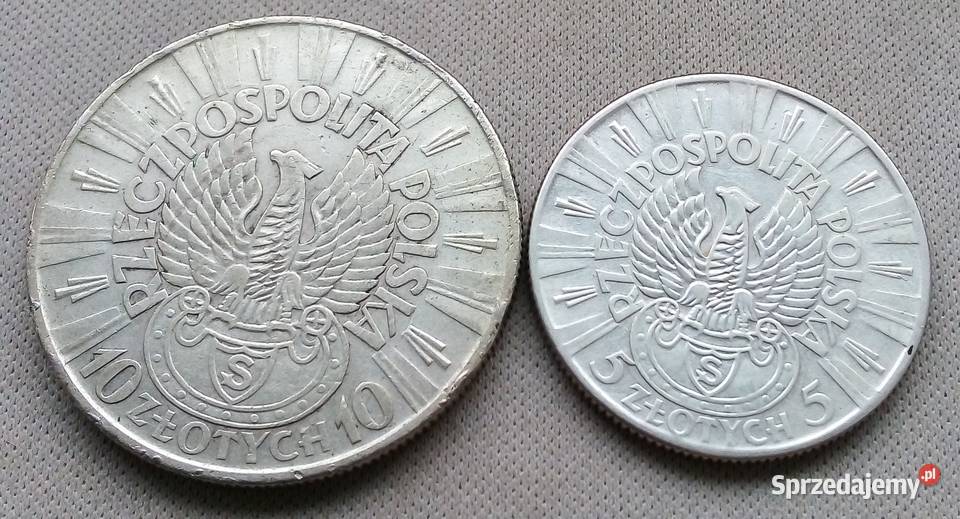 POLSKA10 5 1934 rSREBRO 750 ORZEŁ STRZELECKI mazowieckie