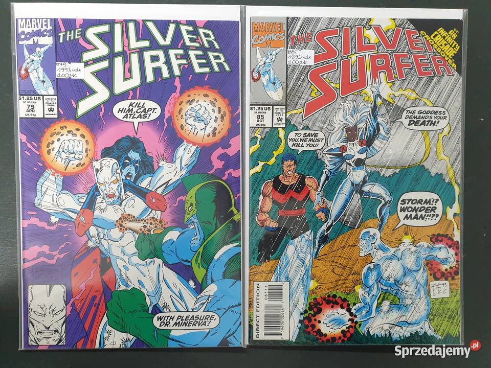 Silver Surfer 14 oryginalnych komiksów Marvel Superbohaterowie Gdynia