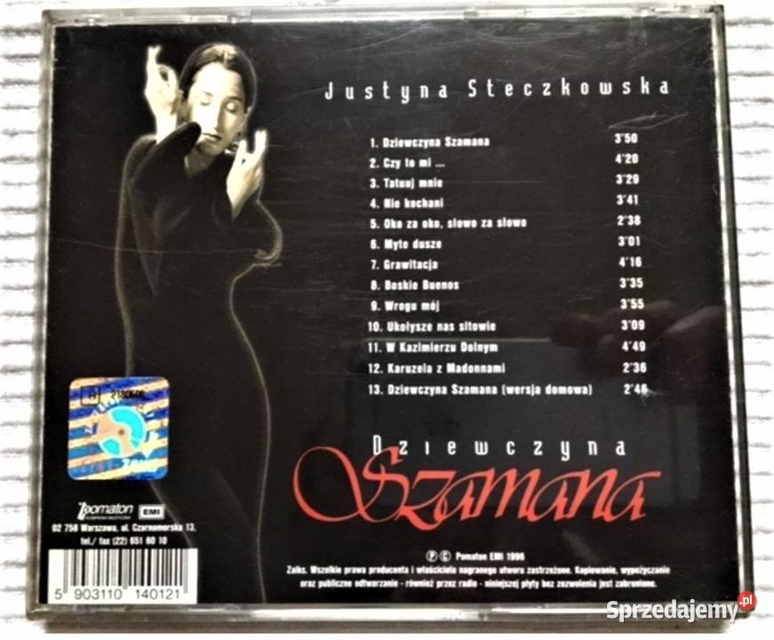 Płyta CD Dziewczyna szamana Justyna Steczkowska sprzedam