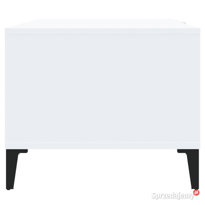 Stolik kawowy biały 90x50x40 materiał