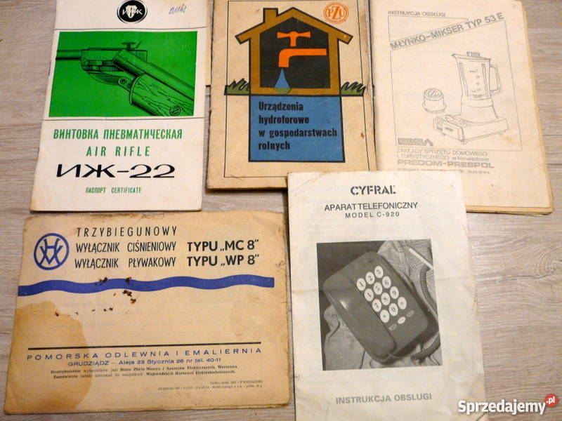 Stare instrukcje obsługi Świebodzin