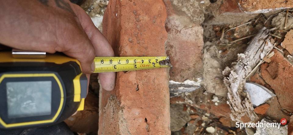 Cegła rozbiórkowa pruska twarda Wymiary na Budowa Sokolica