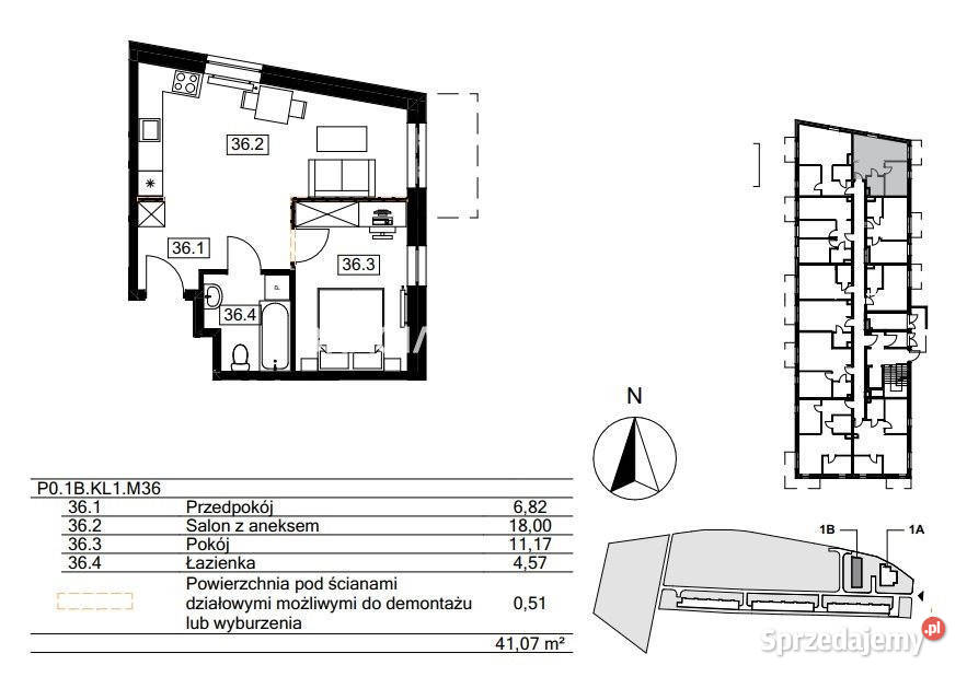 Ogłoszenie mieszkanie 4044m2 2 pokoje Kraków Sprzedaż