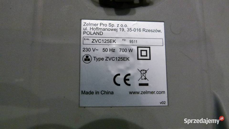 Odkurzacz Zelmer DOT ZVC125EK SPRAWNY stan lubelskie Zamość