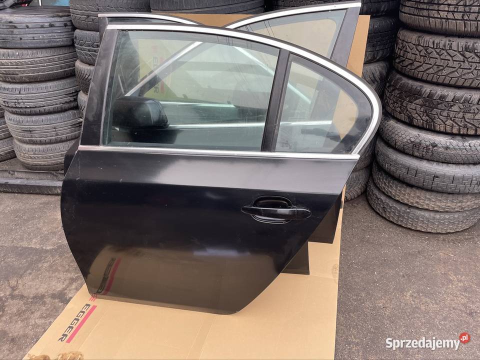 Drzwi lewy tył bmw 5 e60 czarne lewe tylne Szczecin