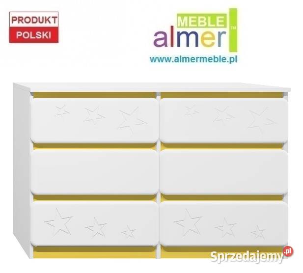 komoda STARS MDF C3 120x40 w80 do pokoju