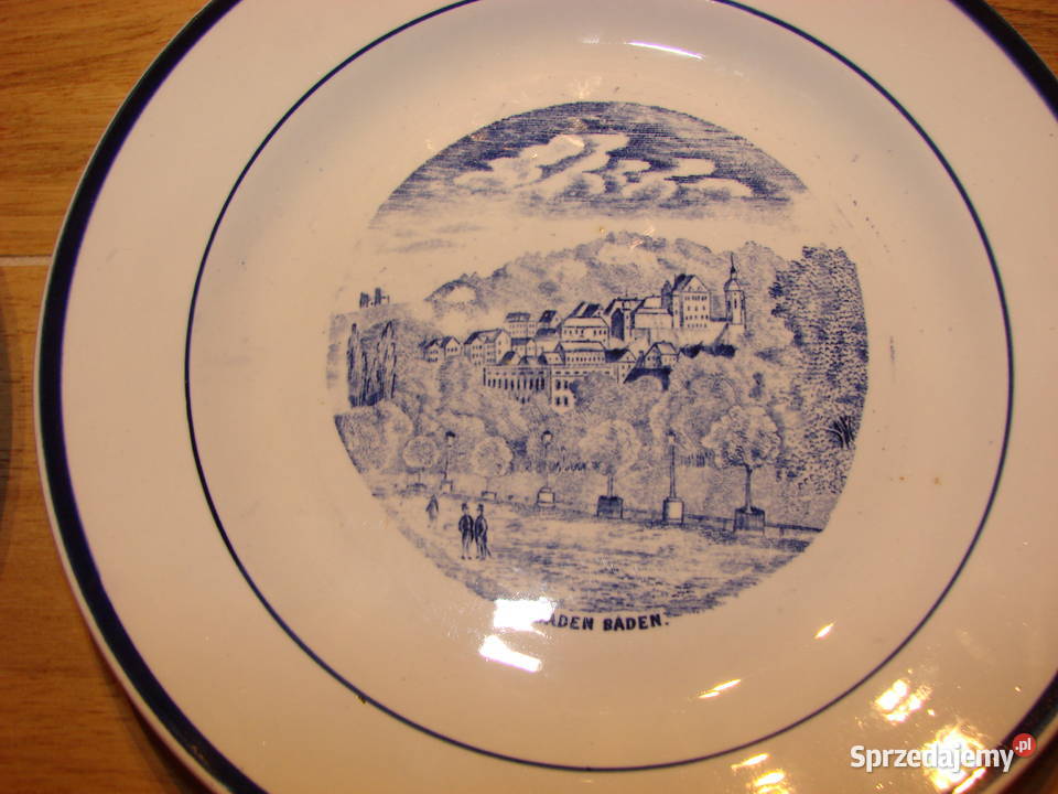 SG stary porcelanowy talerz