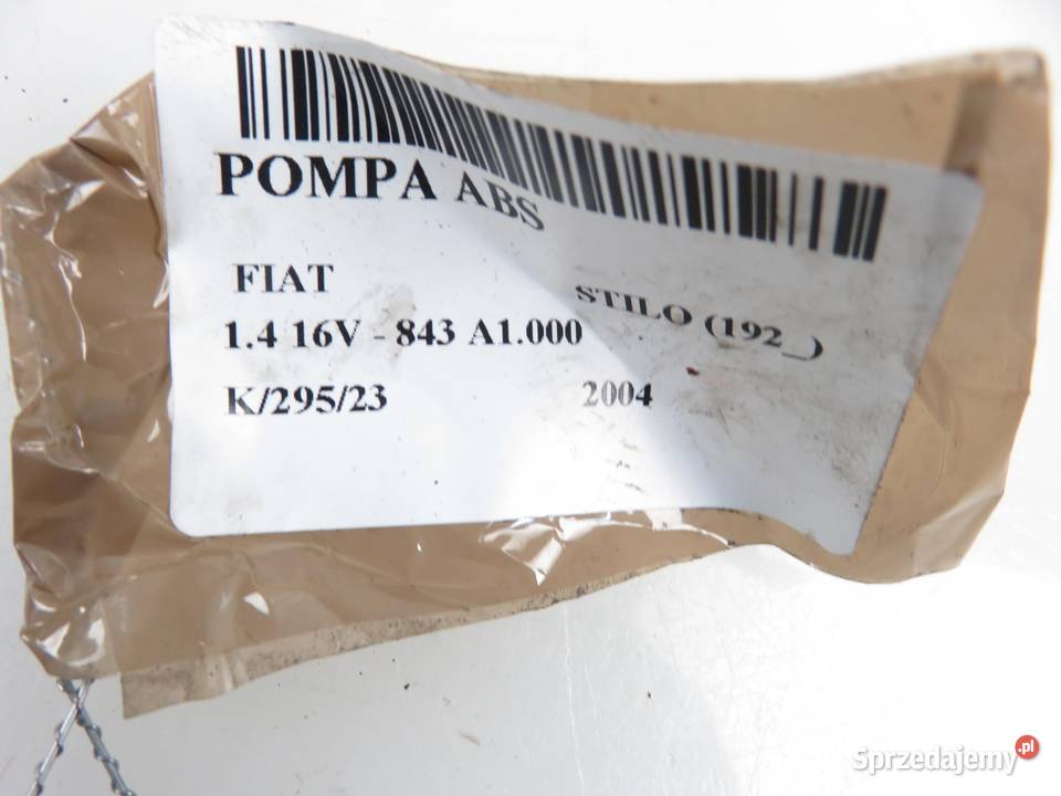 POMPA ABS FIAT STILO 192 0265800369