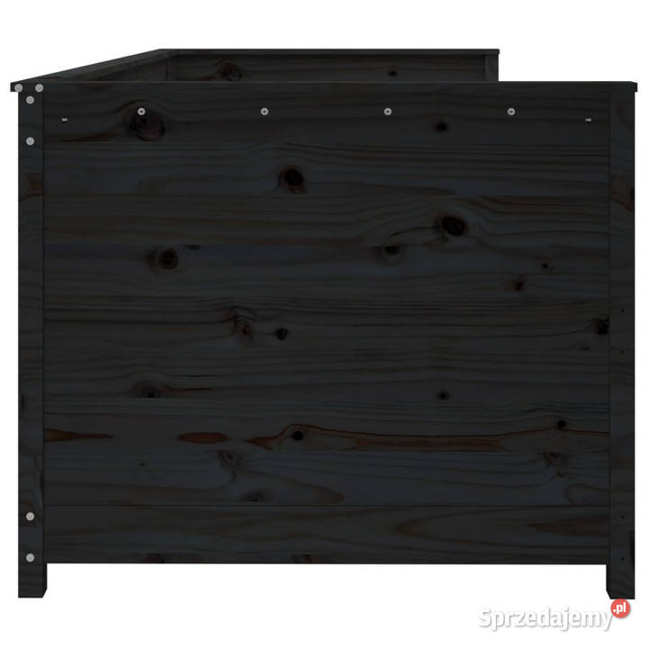 Łóżko dzienne czarne lite drewno sosnowe 90x200 mazowieckie