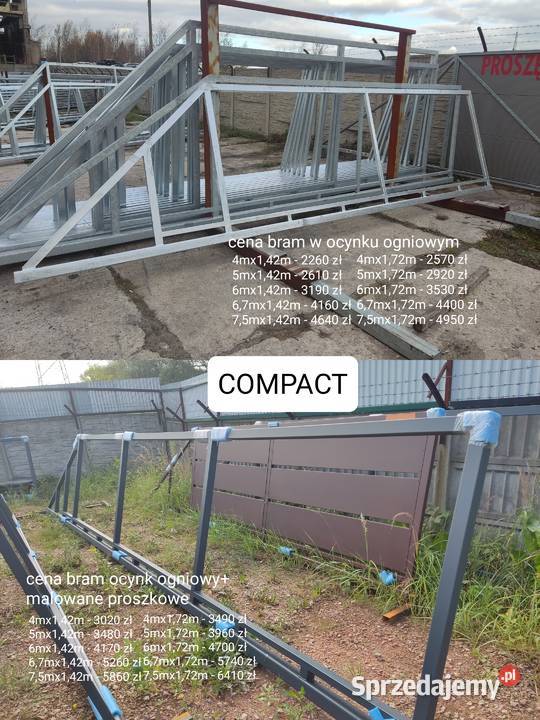 Brama przesuwna COMFORT tani transport cała Kielce sprzedam