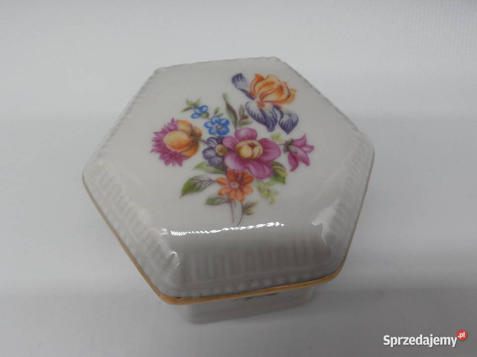 Porcelanowe Puzderkoszkatułka na drobiazgi Raszków