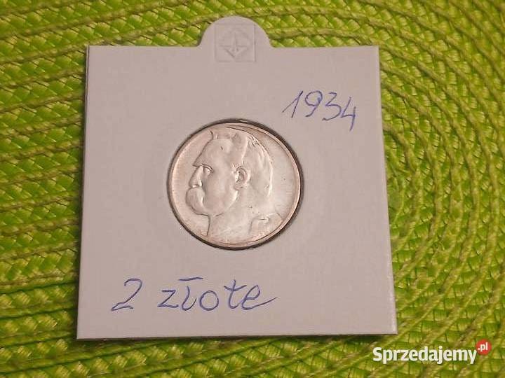 moneta srebrna polska 2 złote z 1936r Łomża