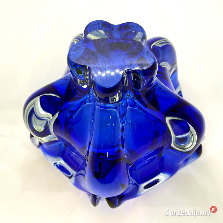 Kobaltowa misa proj J Hospodka Chribska Sklarna Warszawa