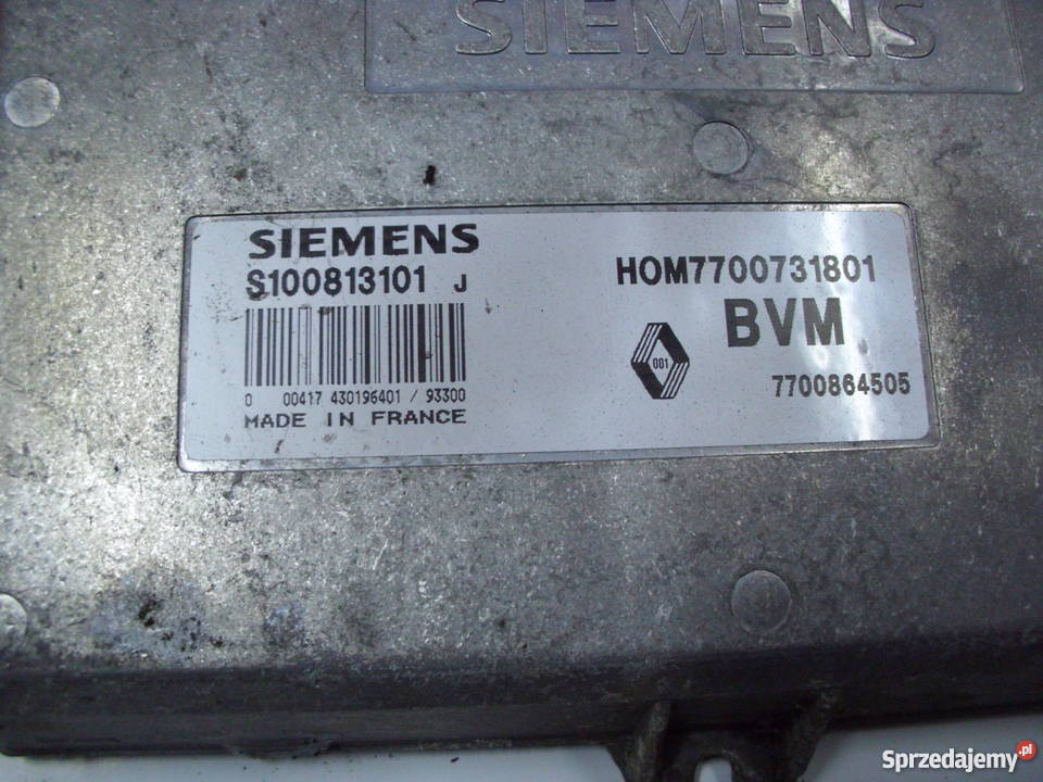 RENAULT 19 KOMPUTER SILNIKA SIEMENS S100813101 sprzedam