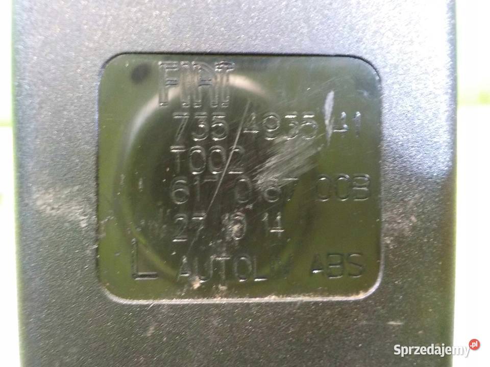 DOBLO II 14r zapinka pasa lewa przod 735493541 osobowe Pasy bezpieczeństwa Suków