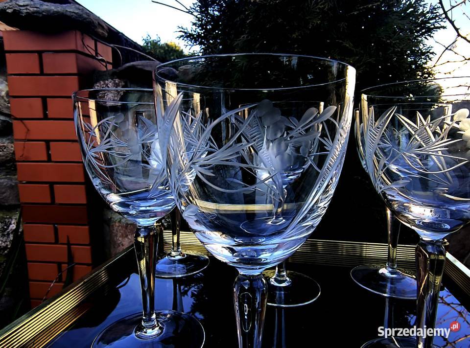 Piękne Kieliszki kryształowe 6 Klenica sprzedam