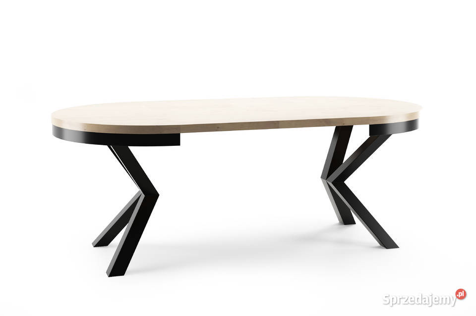 Stół okrągły rozkładany 100180 na metalowych Gdynia