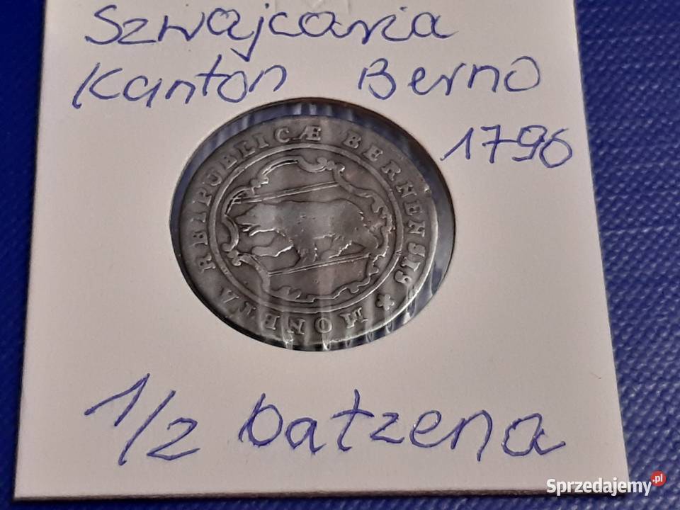moneta srebrna Szwajcarii Kanton Berno z 1796r Łomża