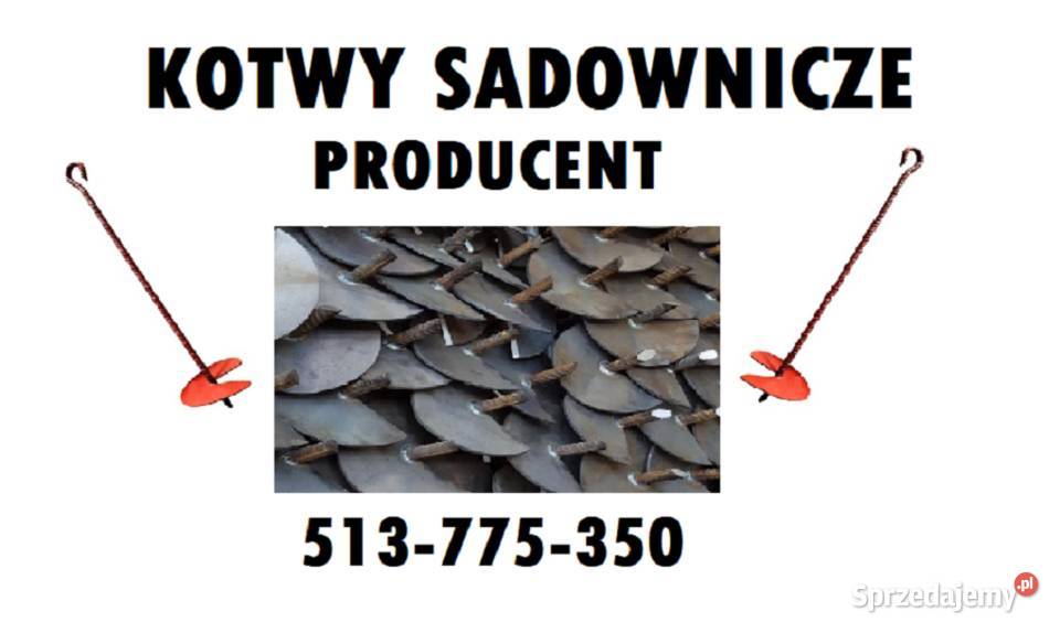 Kotwy sadownicze PRODUCENT kotwaśruba wkręcana Tarczyn