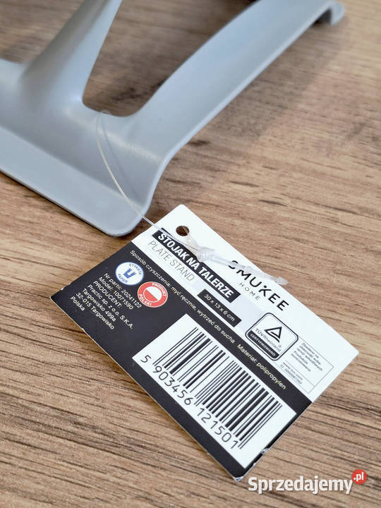 Stojak na talerze pokrywki nowy szary ociekacz Krosno