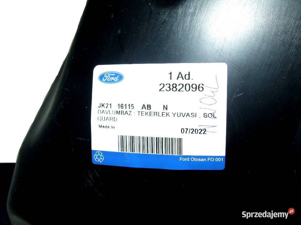NADKOLE KOŁA PRZÓD LEWE FORD TRANSIT CUSTOM 2018 Głogów
