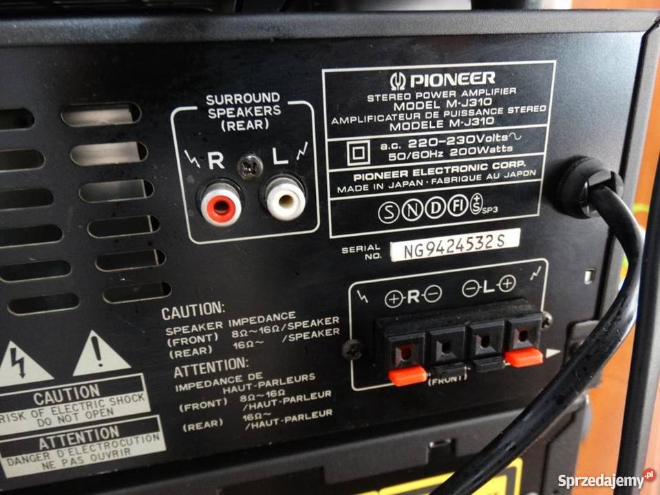 Wieża Pioneer 4 segmentymocna WYSYŁKA Audio Jasło