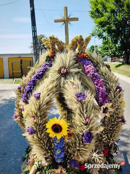 Piękny wieniec dożynkowy Antyki, Sztuka, Kolekcje Busko-Zdrój